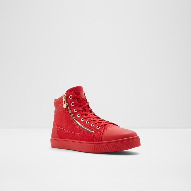 Rojo Brillante Estrella Del Pop Zapatilla Alta Suela De Copa Moda Aldo