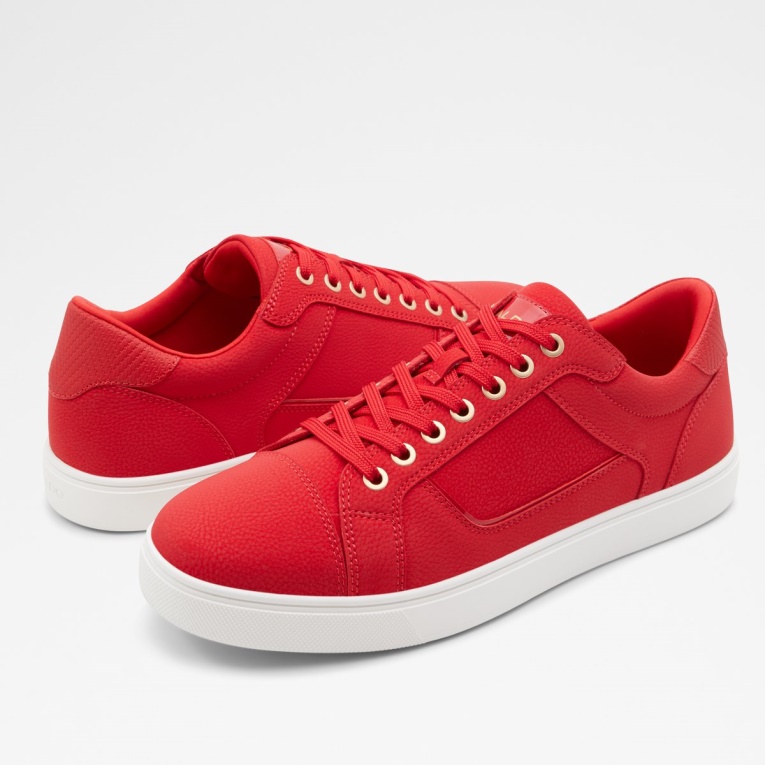 Zapatillas De Deporte Altas Popstep De Color Rojo Brillante De Aldo Con Suela De Copa