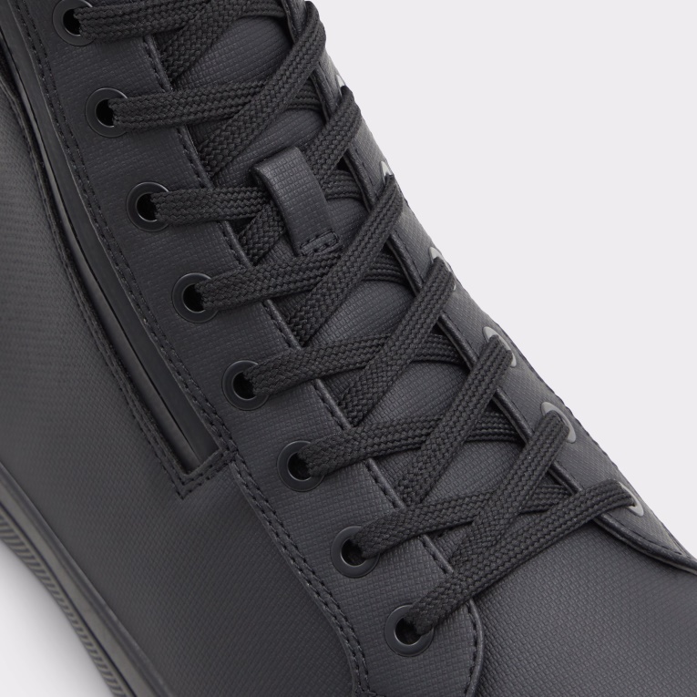 Botines Negros Con Cordones Preralith De Aldo Fashion Con Suela De Copa