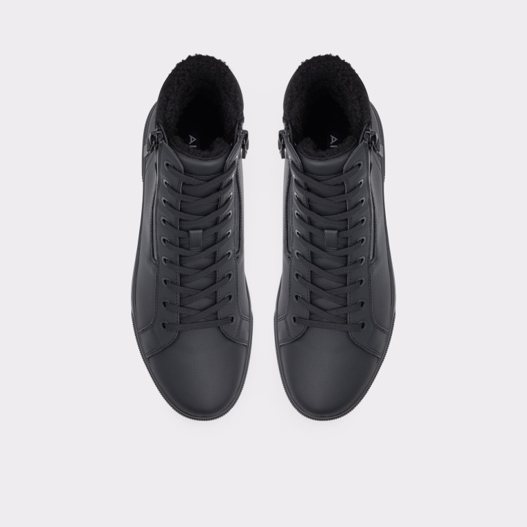 Botines Negros Con Cordones Preralith De Aldo Fashion Con Suela De Copa