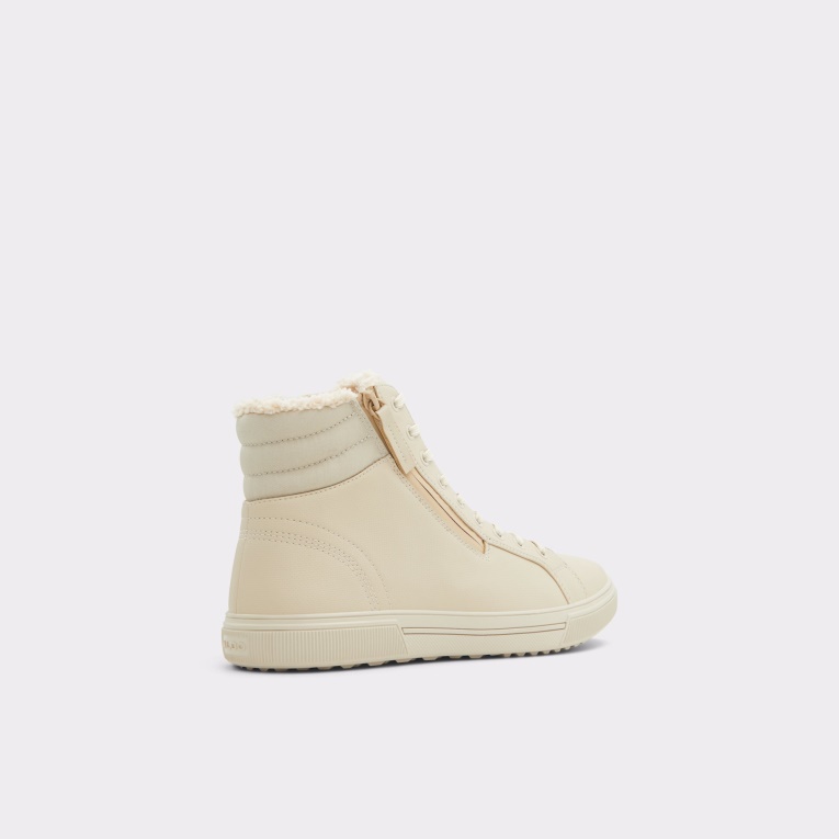 Botas Con Cordones Preralith De Aldo Fashion, Suela De Copa, Beige Medio