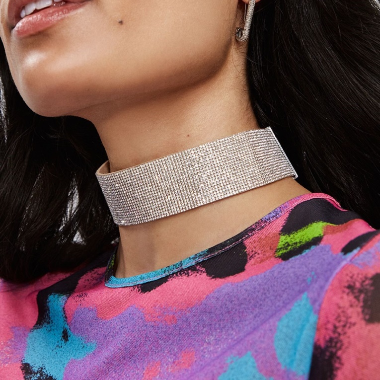 Moda Plata-transparente Multi Qeweth Collar Aldo