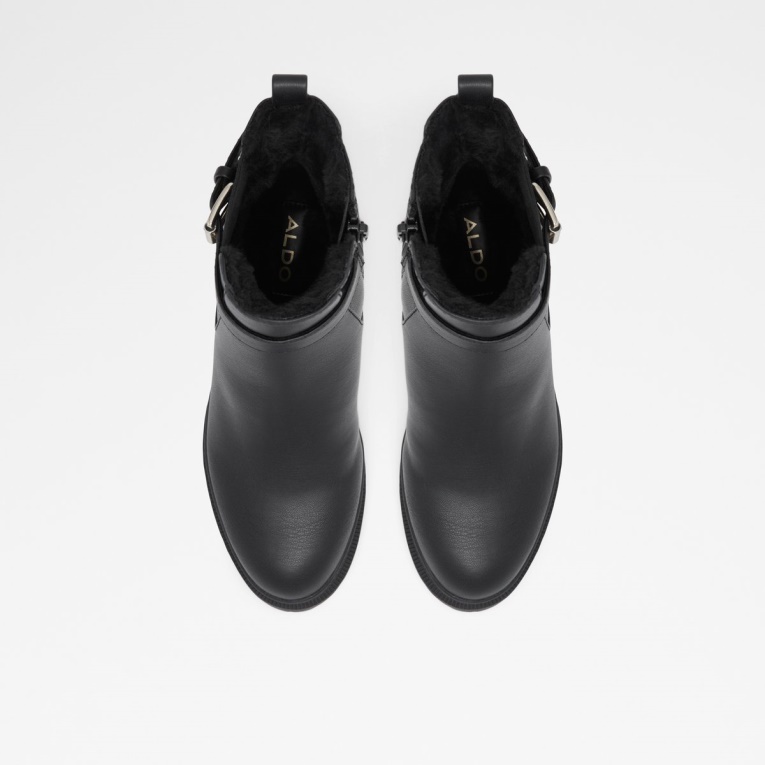 Qimas Bota Chelsea Suela Dentada Moda Negro Aldo