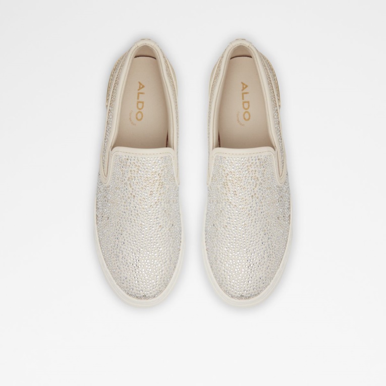 Quarta Zapatilla Baja Suela De Copa Moda Aldo Beige Claro