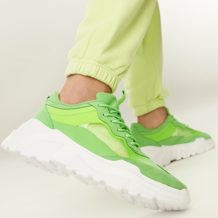 Quicksole Low Top Sneakers Suela Jogger Verde Aldo Moda