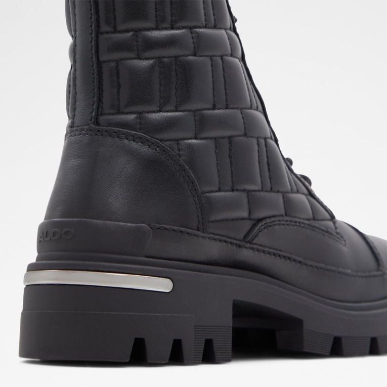 Edredón De Moda Suave De Cuero Negro De Aldo