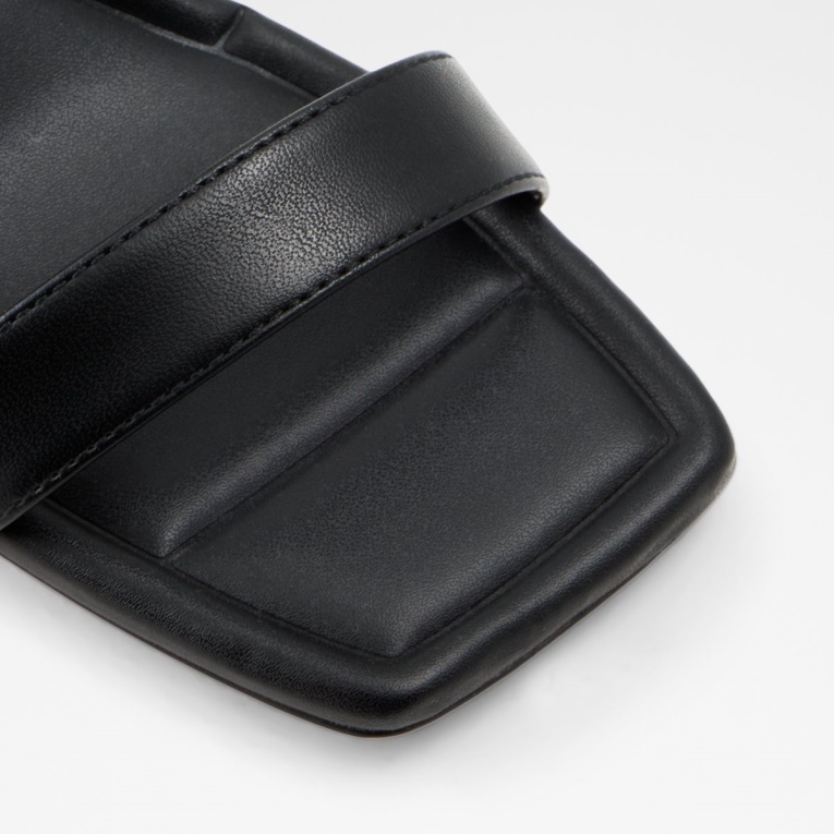 Mule De Tacón Aldo Ranalassi De Moda Negra