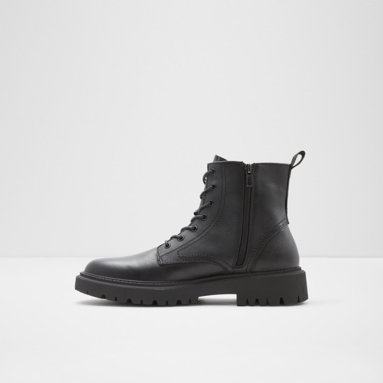 Bota Con Cordones Redford Negro Moda Aldo