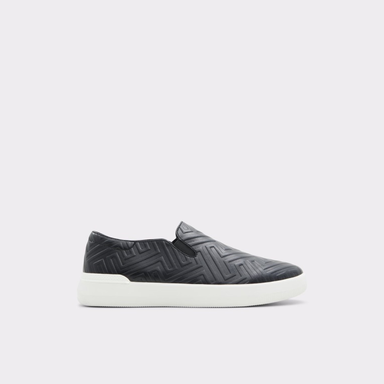 Nueva Llegada Reo Slip-on Zapatilla Suela De Copa Negro Sintético En Relieve Aldo Moda