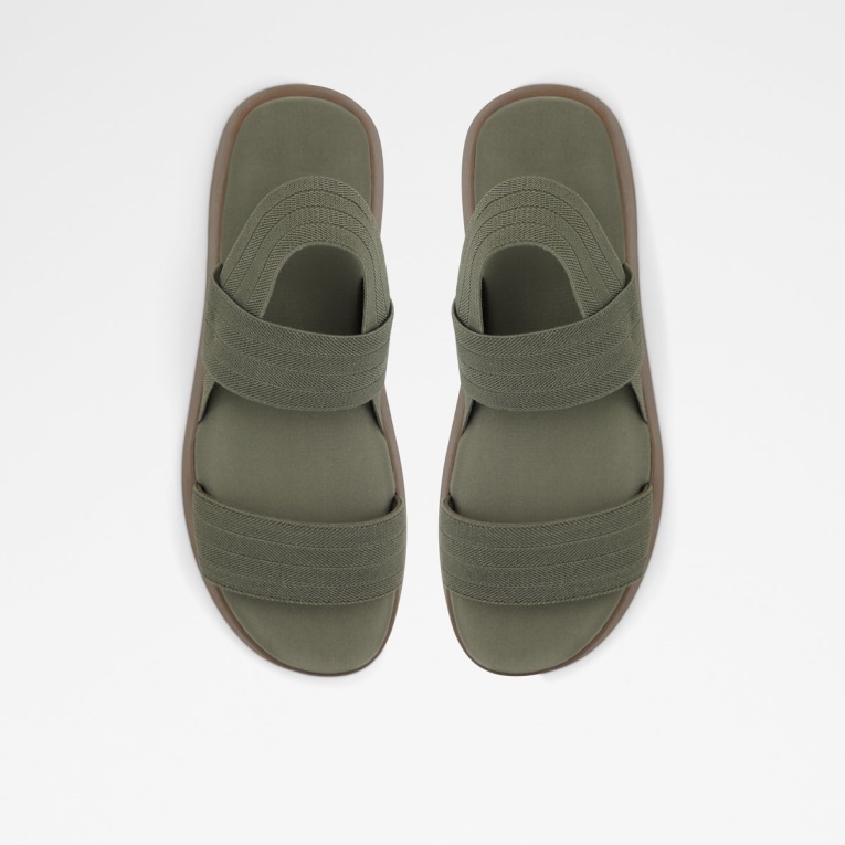 Sandalia Caqui De Moda Aldo Reposa Con Tira Trasera