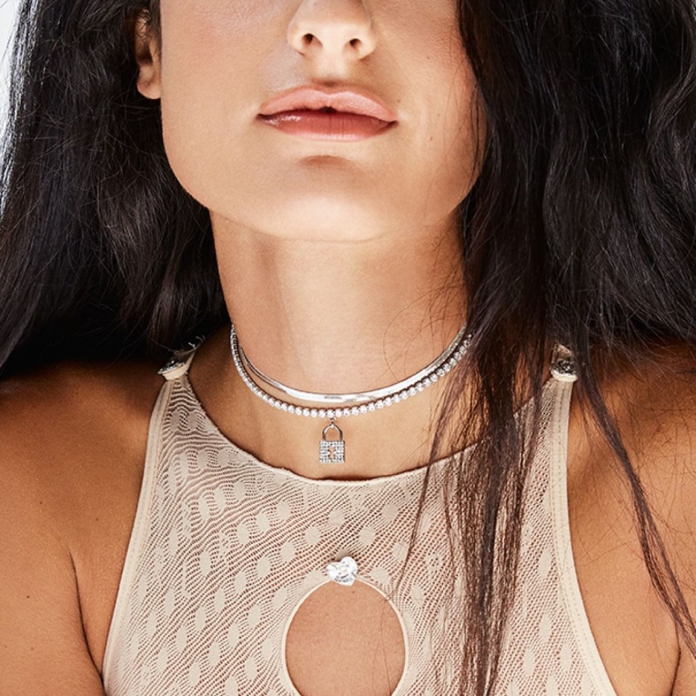 Nueva Llegada Rokku Collar Moda Aldo Plata-claro Multi