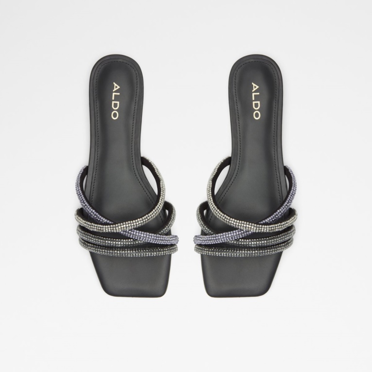 Sandalias Aldo Rossie De Moda Negras