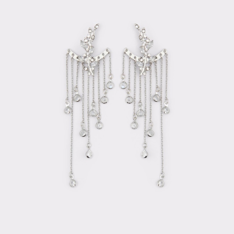 Aretes De Moda Aldo Silver-clear Multi Last Chance Saredia
