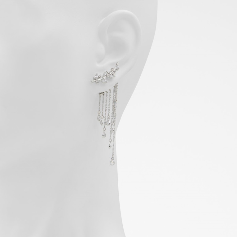 Aretes De Moda Aldo Silver-clear Multi Last Chance Saredia