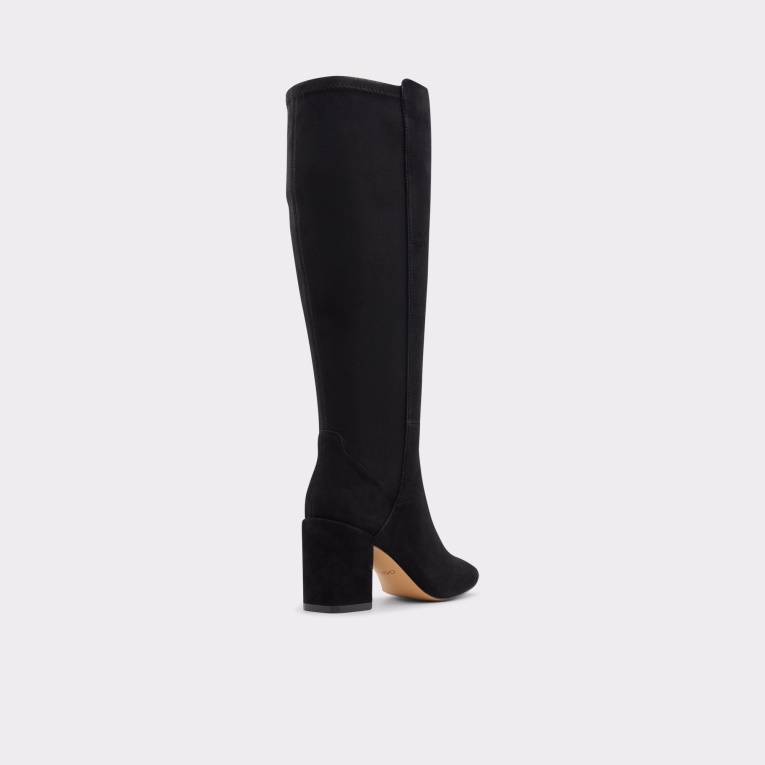Botines Hasta La Rodilla Satori De Cuero Negro Y Ante De Aldo Fashion New Arrival