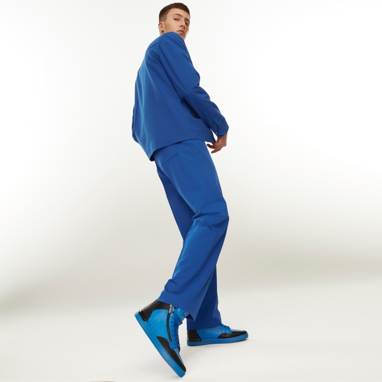 Aldo Sauerbergg Zapatilla Alta Top Azul Moda