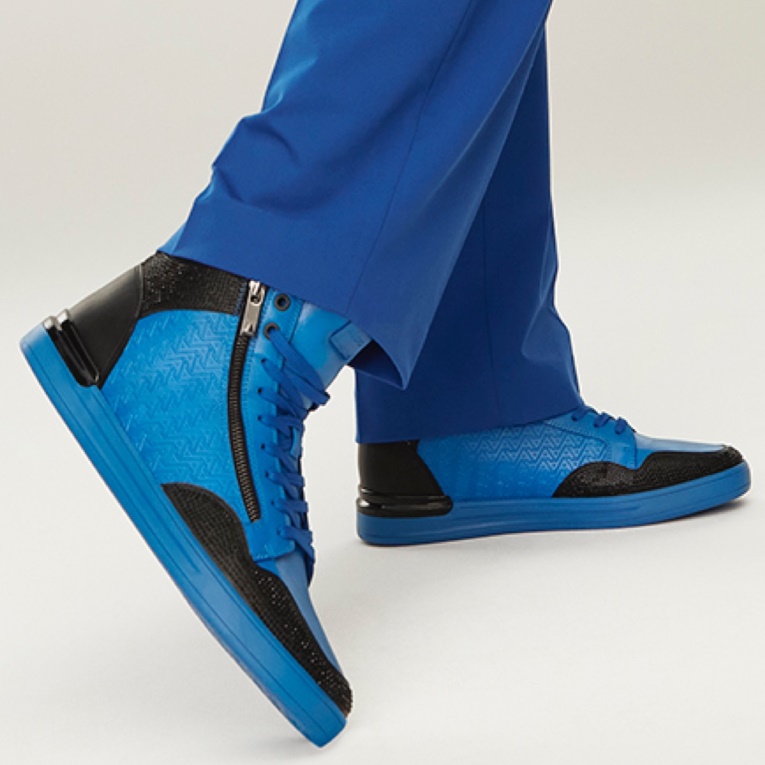 Aldo Sauerbergg Zapatilla Alta Top Azul Moda