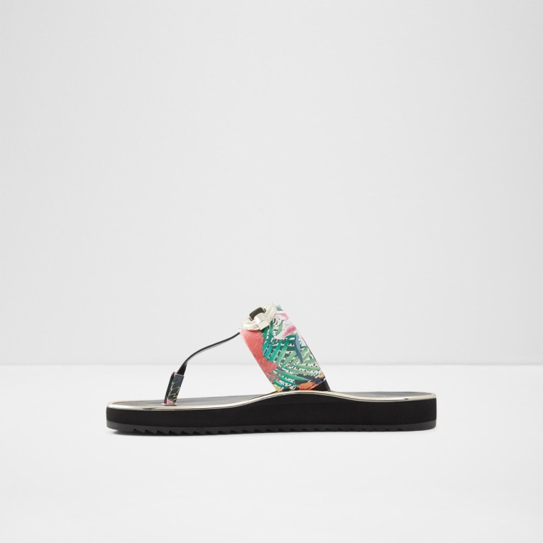 Aldo Searene Flip Flop Tacón De Cuña Multicolor Moda