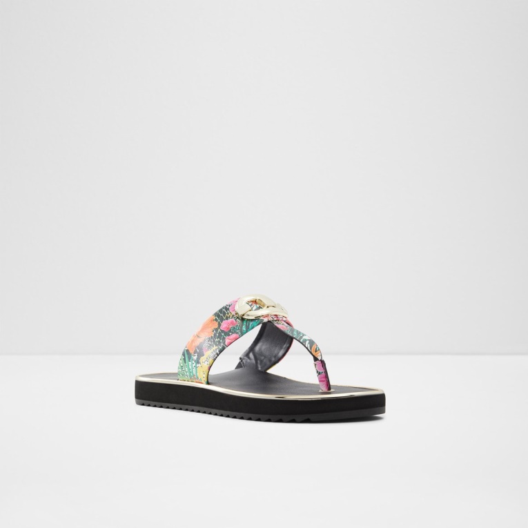 Aldo Searene Flip Flop Tacón De Cuña Multicolor Moda