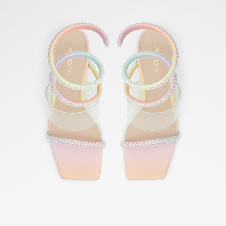 Selima Sandalia De Tacón Alto Tacón De Aguja Aldo Moda Pastel Multi