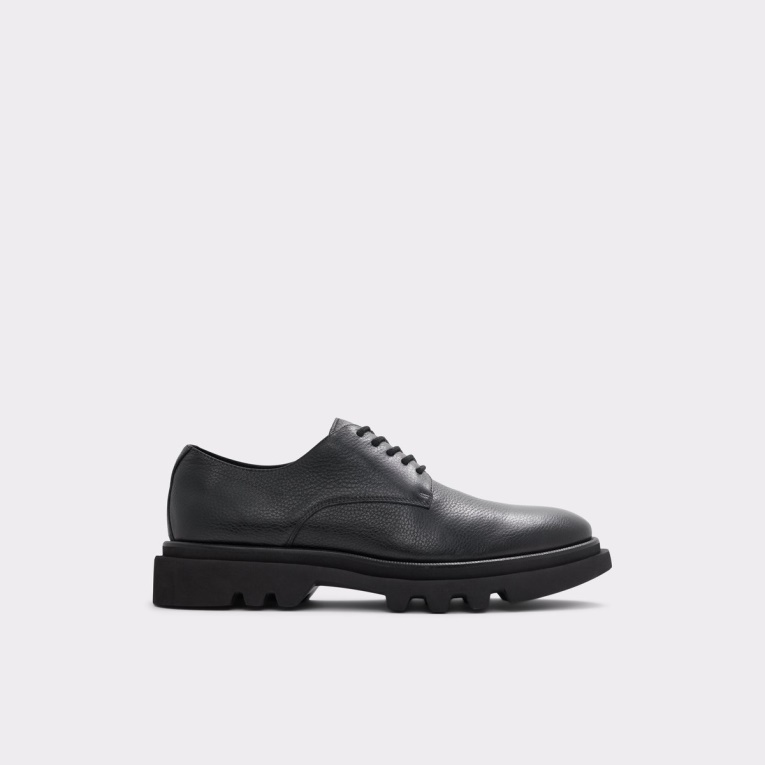 Moda Aldo Negro Cuero Granulado Nueva Llegada Sergei Oxford Zapato Suela Dentada