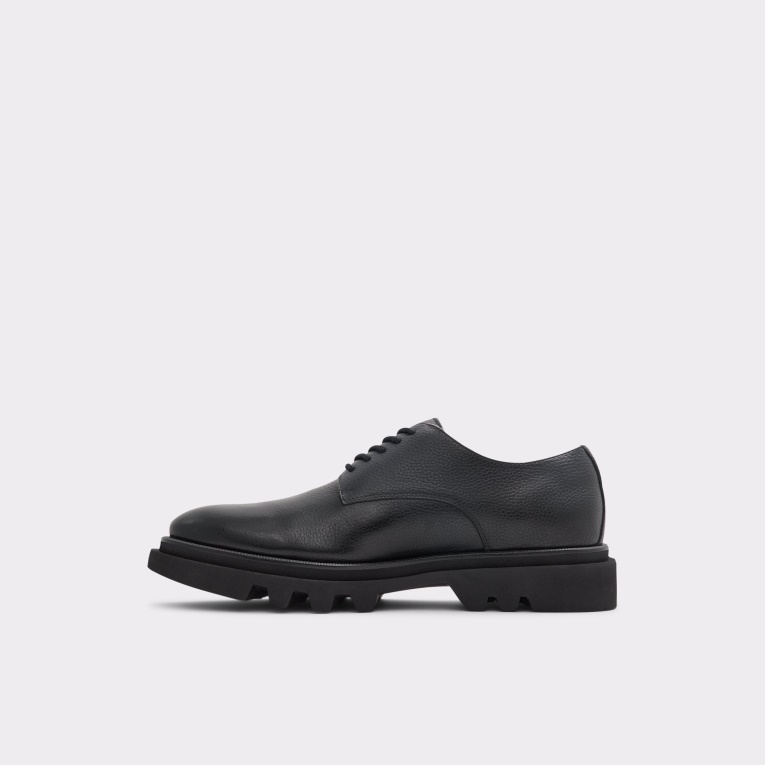 Moda Aldo Negro Cuero Granulado Nueva Llegada Sergei Oxford Zapato Suela Dentada