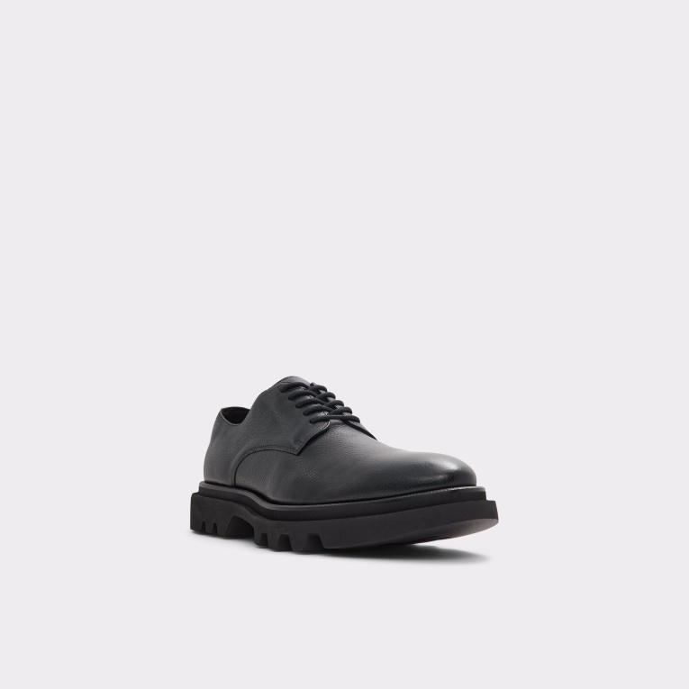 Moda Aldo Negro Cuero Granulado Nueva Llegada Sergei Oxford Zapato Suela Dentada
