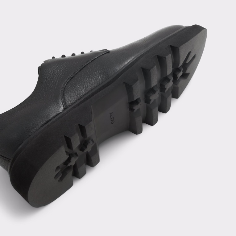 Moda Aldo Negro Cuero Granulado Nueva Llegada Sergei Oxford Zapato Suela Dentada