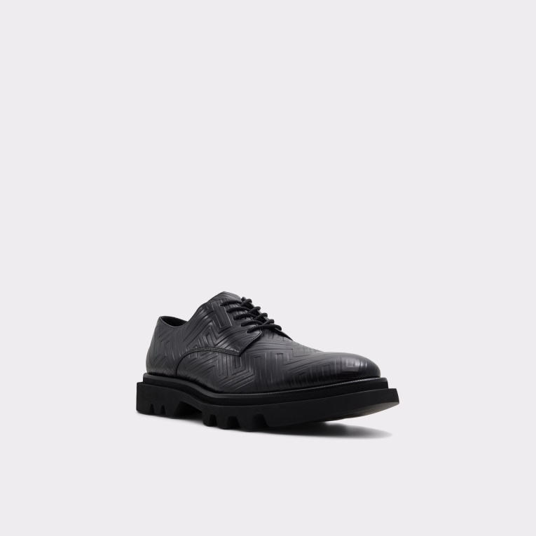Negro Cuero Repujado Moda Aldo Nueva Llegada Zapato Sergei Oxford Suela Dentada