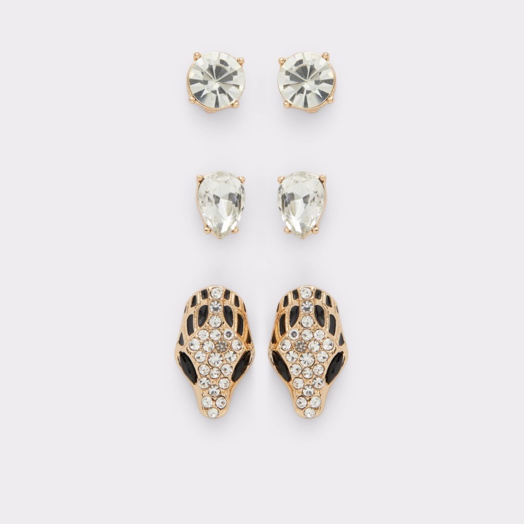 Aretes De Serpina De Aldo Fashion Black-gold Multi Recién Llegados