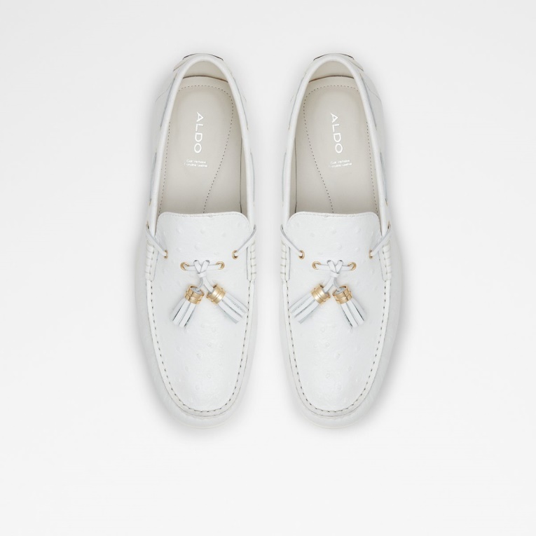 Zapato De Conducción Sheremo Blanco Moda Aldo