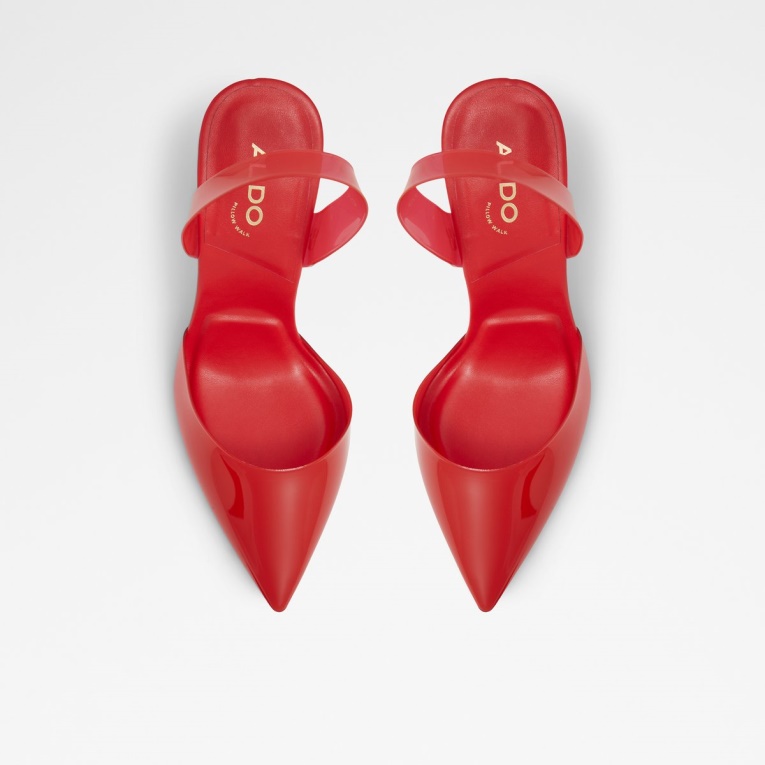 Moda Rojo Aldo Solanti Sling Back Tacones Altos