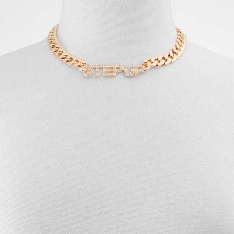 Collar Stepupn Multi Aldo De Moda Dorado Transparente