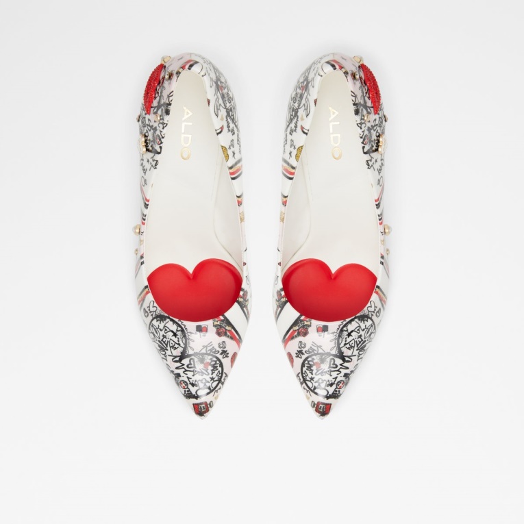 Agotado Stessy Zapato Tacón Stiletto Moda Aldo Negro Sintético Estampado