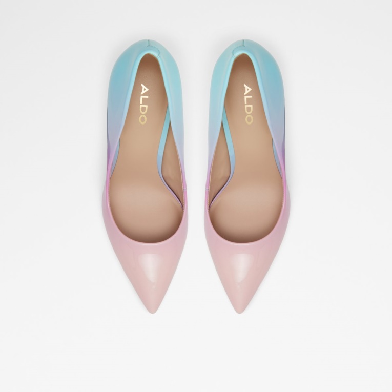 Aldo Stessy Tacón Alto Zapato Tacón De Aguja Azul Moda