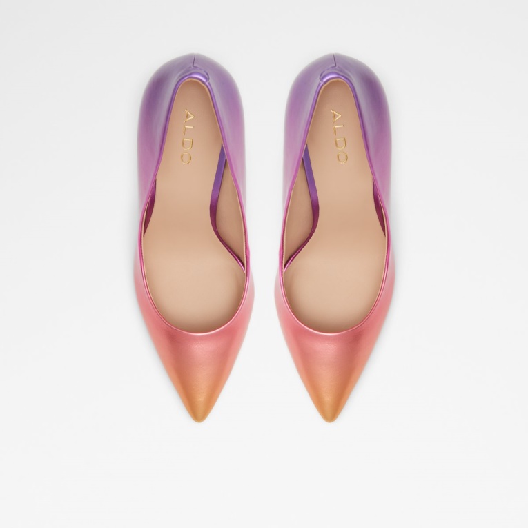 Moda Púrpura Satén Sintético Stessy Zapato De Tacón Alto Tacón De Aguja Aldo