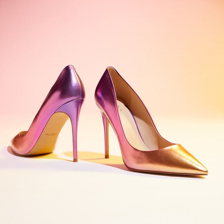 Stessy Moda Púrpura Satén Sintético Aldo