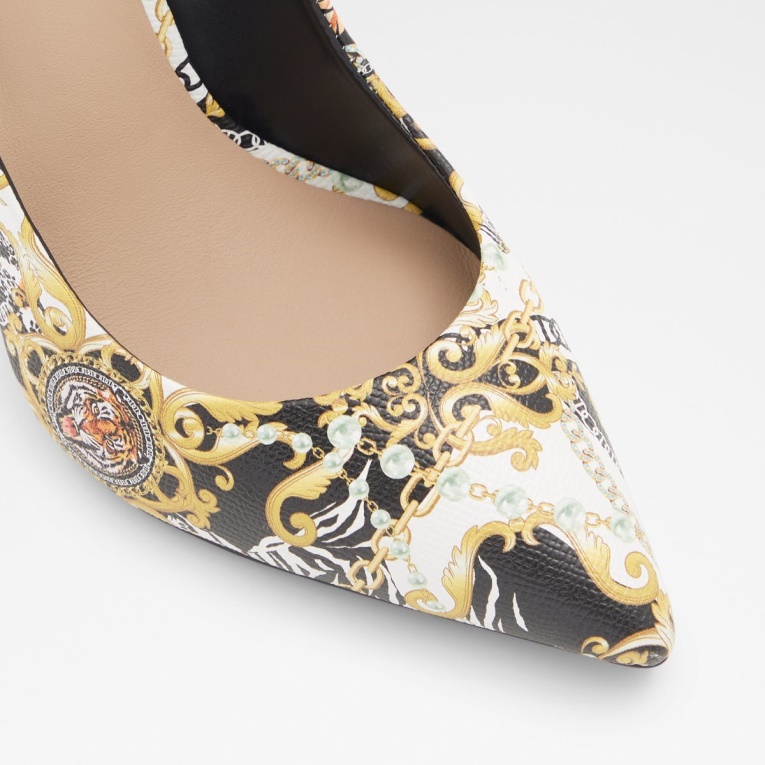 Aldo Stessy Zapato De Tacón Alto Tacón De Aguja Negro Multi Moda