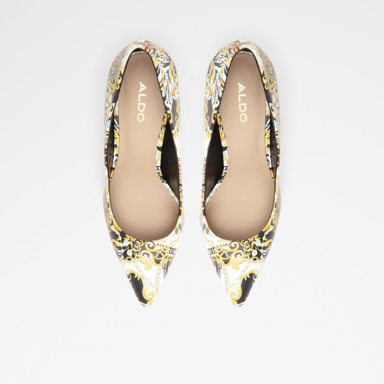 Aldo Stessy Zapato De Tacón Alto Tacón De Aguja Negro Multi Moda