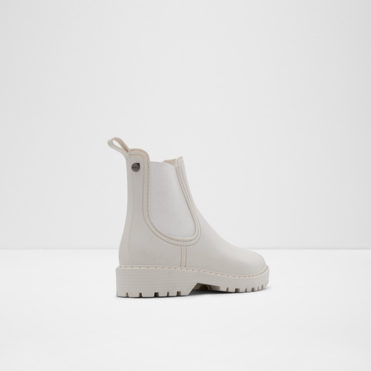 Moda Aldo Tormenta Lluvia Botas Blanco