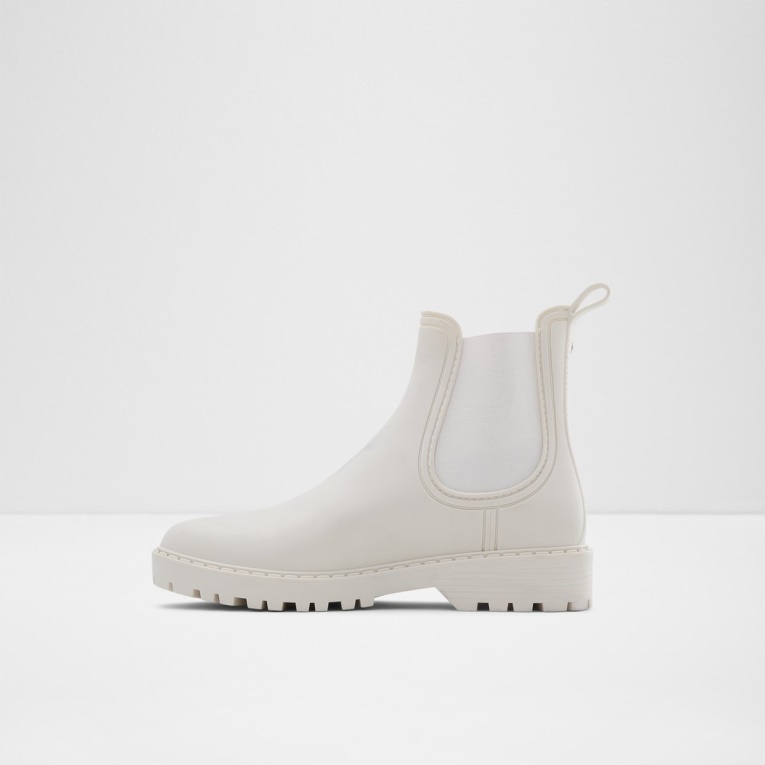 Moda Aldo Tormenta Lluvia Botas Blanco