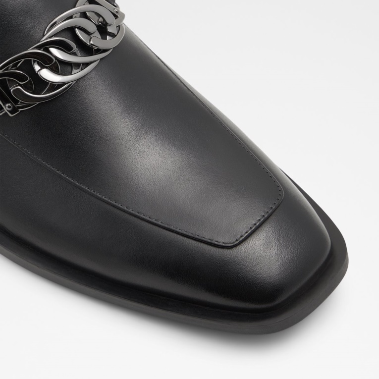 Suavo Mocasín Moda Aldo Negro Cuero Liso