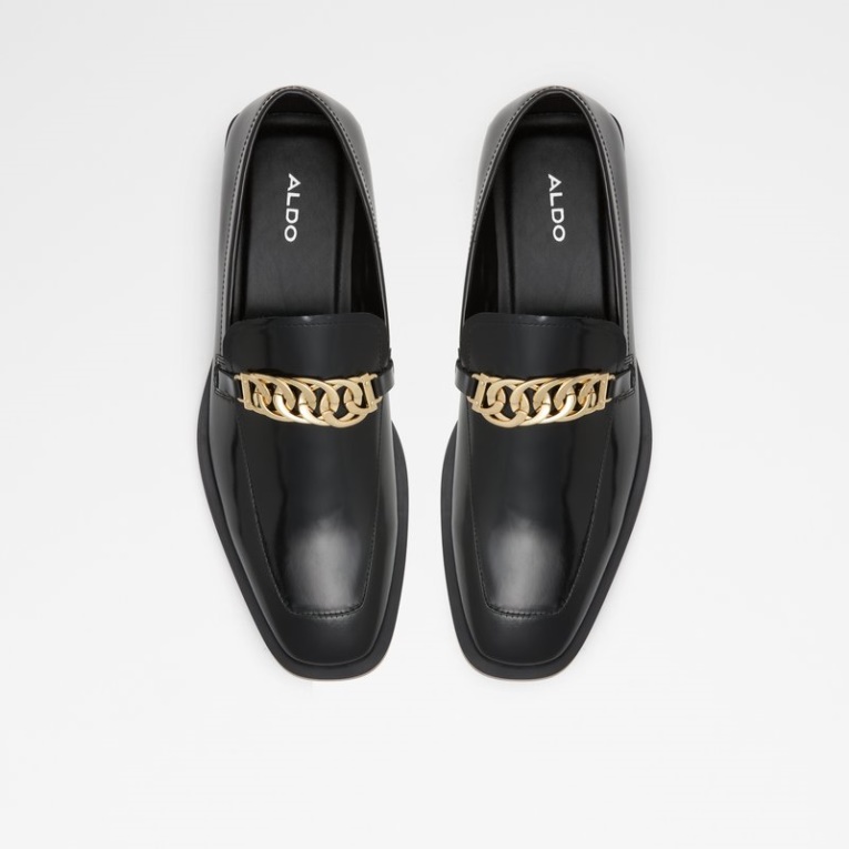 Suavo Negro Cuero Liso Moda Aldo