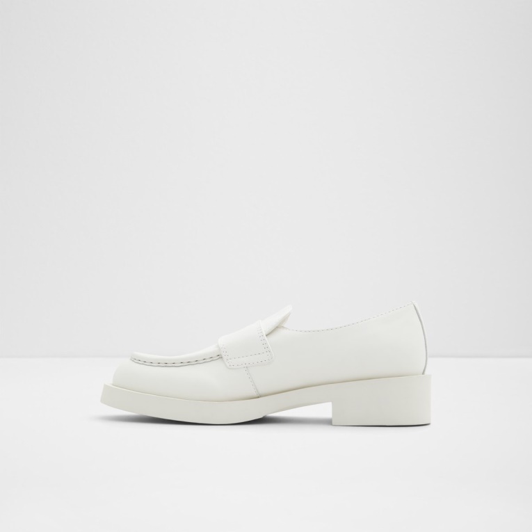 Mocasín Aldo Fashion Sylla Con Suela Dentada Blanco