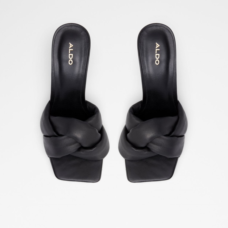 Mule Con Tacón Syngrapha Negro De Moda De Aldo Tacón De Aguja