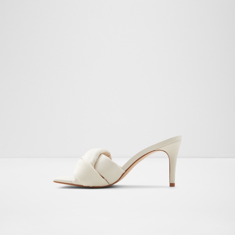 Mule Con Tacón Syngrapha Tacón De Aguja Moda Blanco Aldo