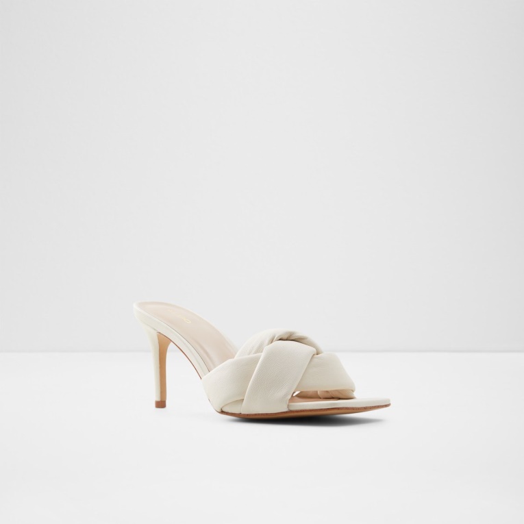 Mule Con Tacón Syngrapha Tacón De Aguja Moda Blanco Aldo
