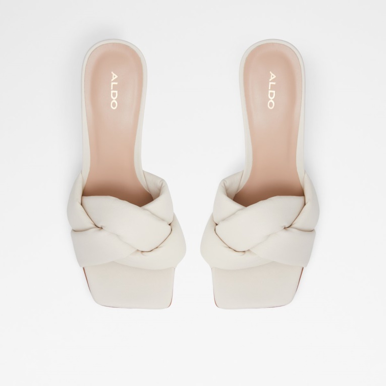 Mule Con Tacón Syngrapha Tacón De Aguja Moda Blanco Aldo