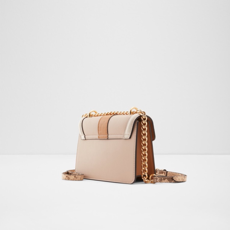 Bolso Bandolera Aldo Thealliaa De Moda Beige Oscuro