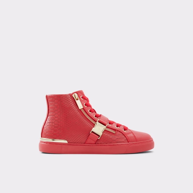 Moda Rojo Aldo Tiagatori Zapatillas Altas Suela De Copa